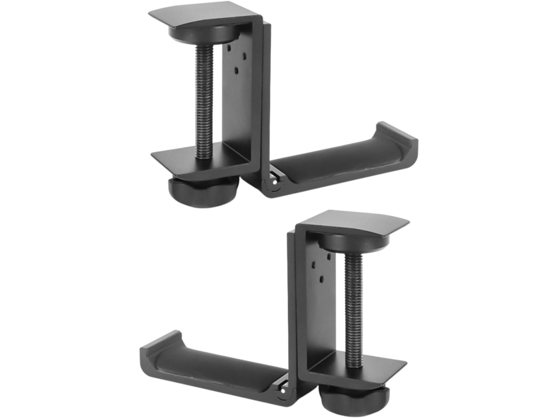 Suporte De Mesa Para Fones De Ouvido Em Metal, Composto Por 2 Peças, Com Gancho Dobrável E Removível, Oferecendo