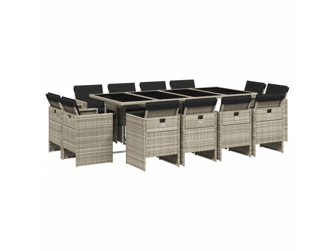 Garden Dining Set, Garden Dining Sets Vidaxl Cinzeto Rattan / Vime (n/a)