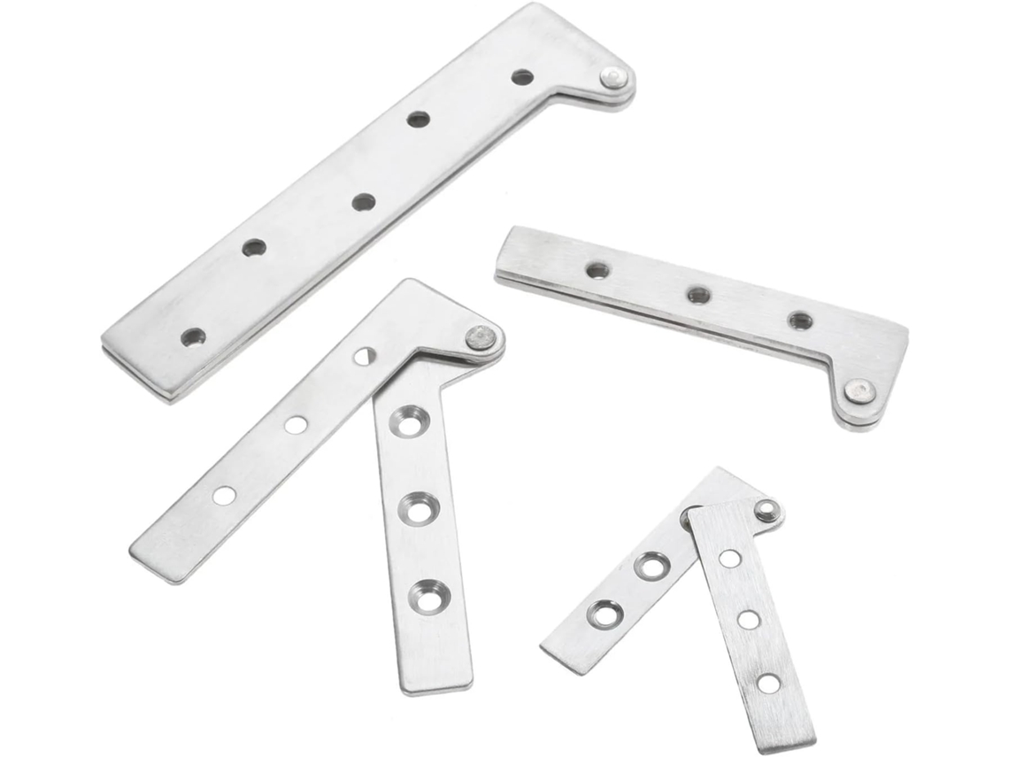 Conjunto Com 2 Dobradiças Pivotantes De Aço Inoxidável Para Portas, Com Rotação De 360 Graus, Para Armários E Móveis, Na