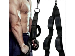 Cuerda para Tríceps com 2 Ganchos, Compatible com Push Downs, Crunches e Facepulls, Ginásio Profissional S/MARCA