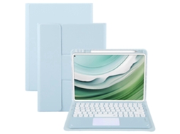 Teclado Bluetooth Com Botões Redondos, Suporte Giratório E Capa De Couro Com Touchpad Para Huawei Matepad Pro 11 2024/2022.