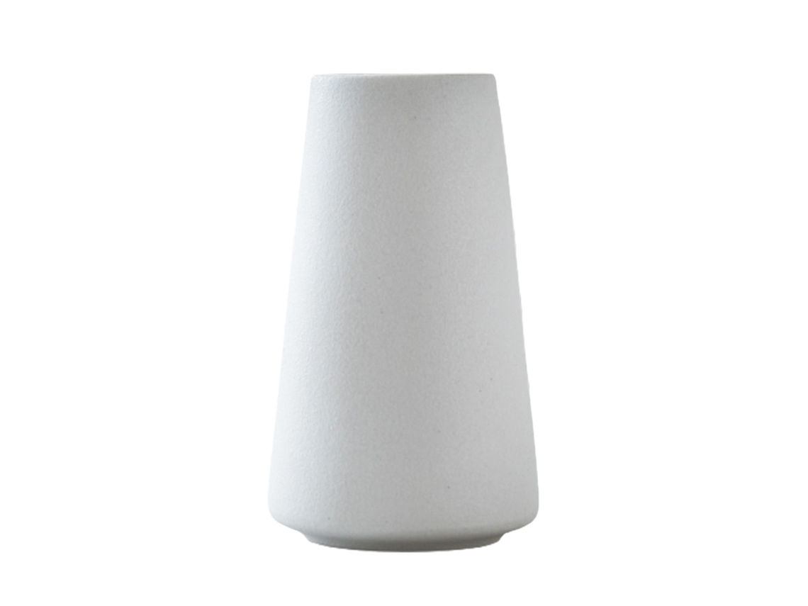 Vaso Cerâmico Opaco Boca Larga para Arranjos Florais