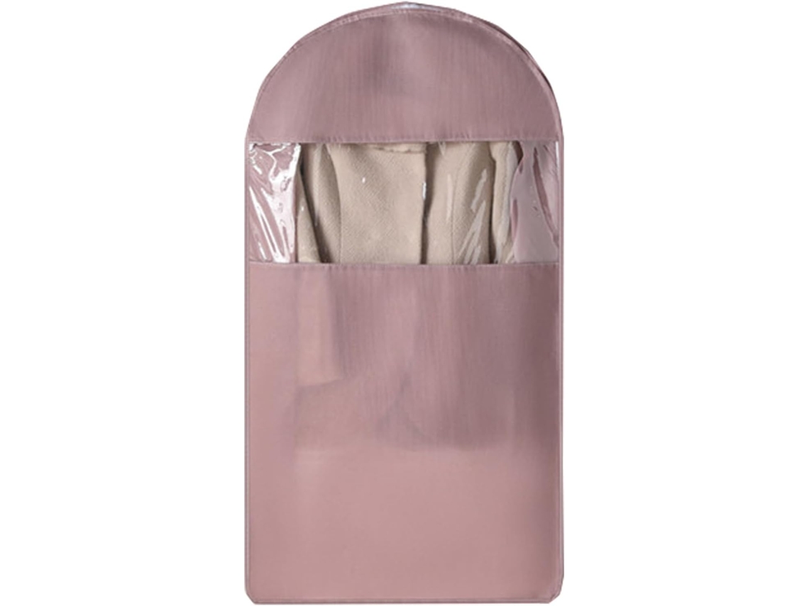 Saco Para Pendurar Roupa Com Janela Transparente E Tecido Autocompressível, Indicado Para Jaquetas, Roupas E Blusas.