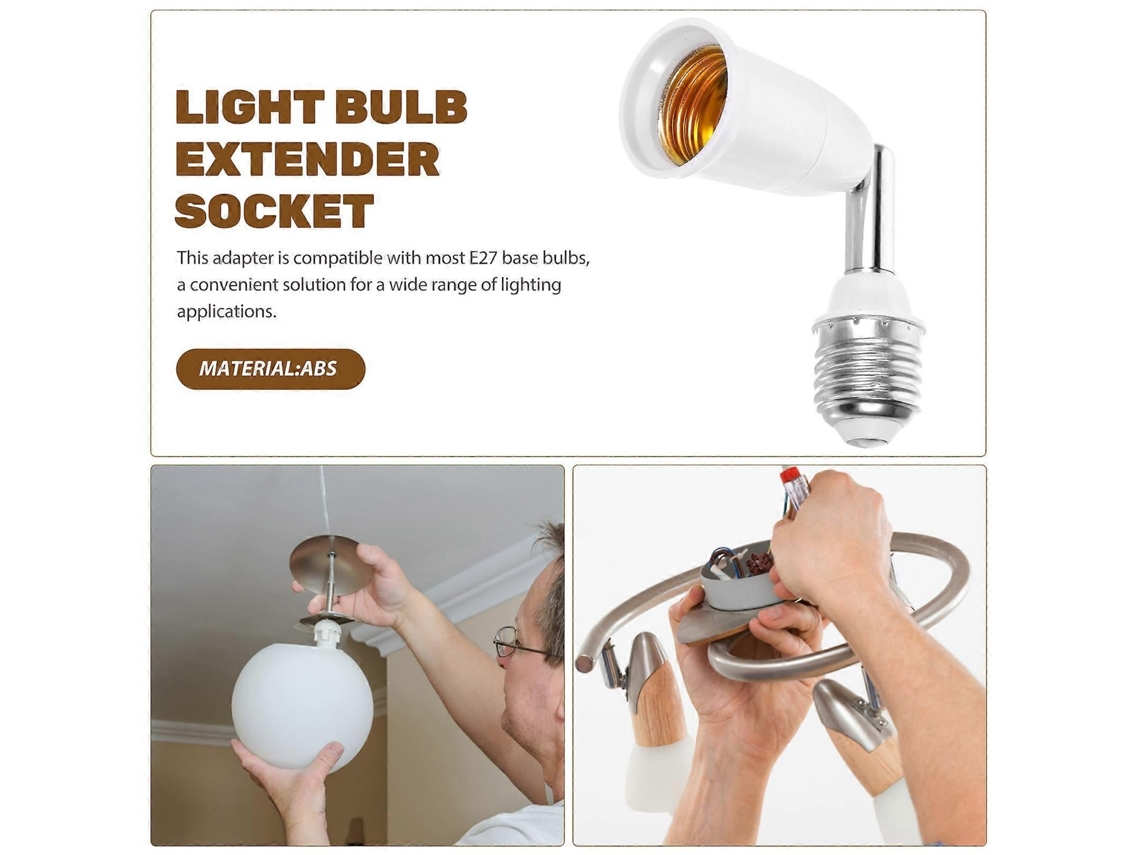 Extensor De Soquete E27, Adaptador Flexível Para Lâmpada, Conversor De Rosca