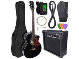 Conjunto Eag Bk Guitarra Eletroacústica. Amplificador V Tom