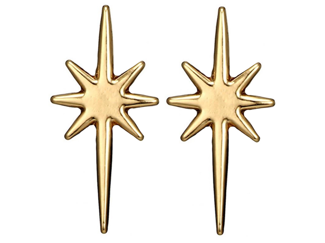 Brincos Liga Estrela Estilo Retro Design Fashion