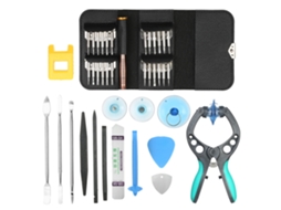 Conjunto De Ferramentas De Reparo Para Celular E Laptop Com Alicates Abertura De Tela E Parafusos Diy 38 Em 1