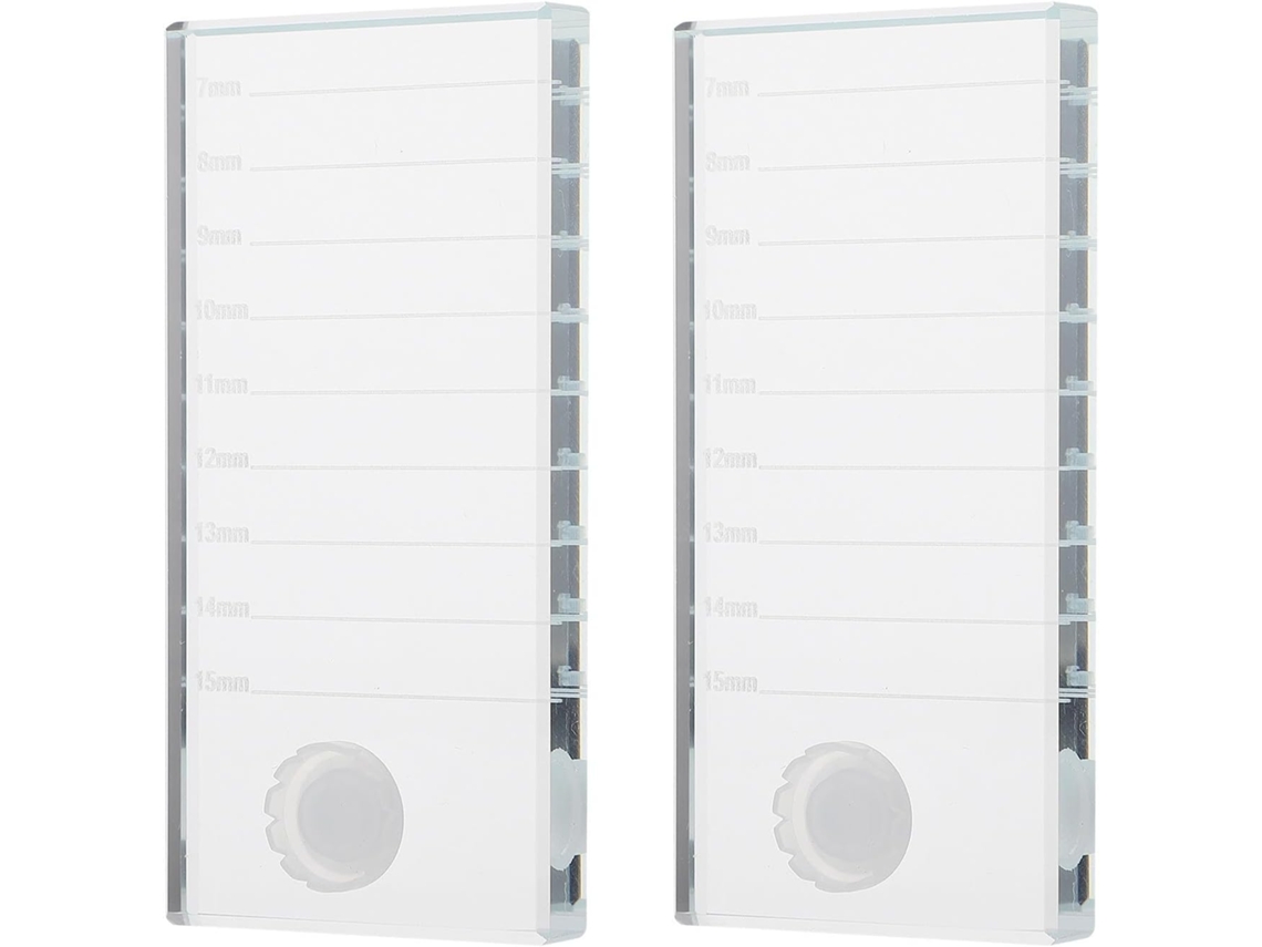 Bandeja De Vidro E Ventilador De Volume (2 Peças) Para Extensão De Cílios, Suporte Branco