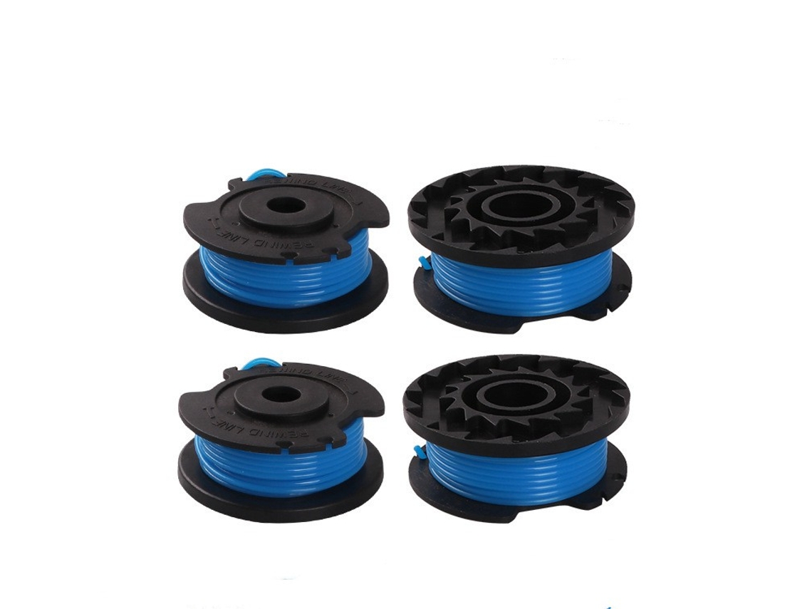 Kit com 10 Carretéis de Fio para Aparador de Grama AQUAFORGE, compatível com Black+decker Rs 136 bkp