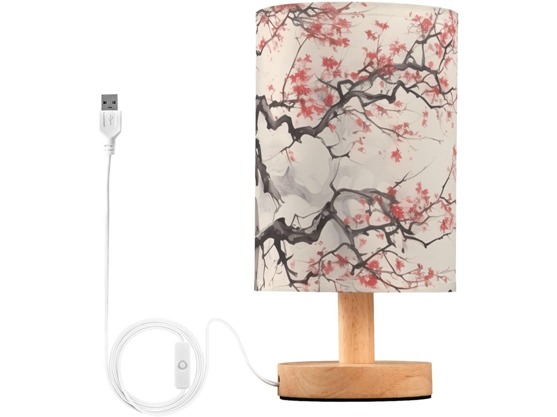 Luminária De Cabeceira E Junzan Com Tinta Chinesa, Ideal Para Leitura, Viagens E Como Luz Noturna Moderna Para Casa
