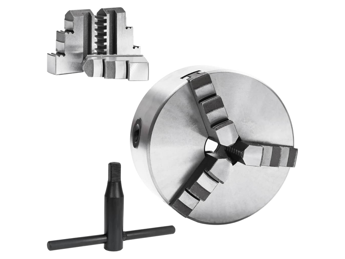 Bucha de Torno Autocentrante com 3 Grampos 125 Mm Aço MAISON EXCLUSIVE
