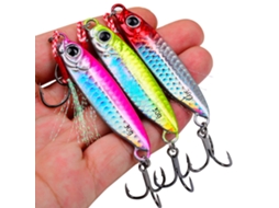Kit 5 Iscas de Pesca para Mar Offshore Artificial