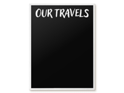 Magnetic Board Our Travels For The Living Room Espelharte (60x80 Cm)