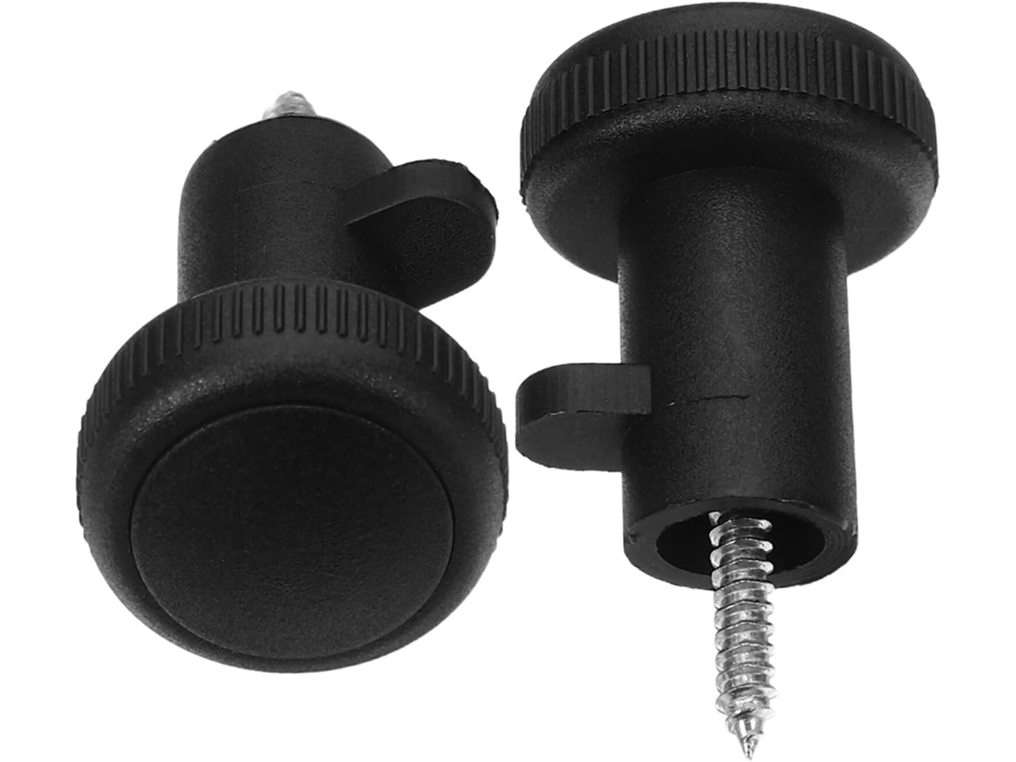 Conjunto De 2 Puxadores Pretos Plástico Para Portas Correr Vidro, Com Design Ergonômico E Fácil Operação Para Portas