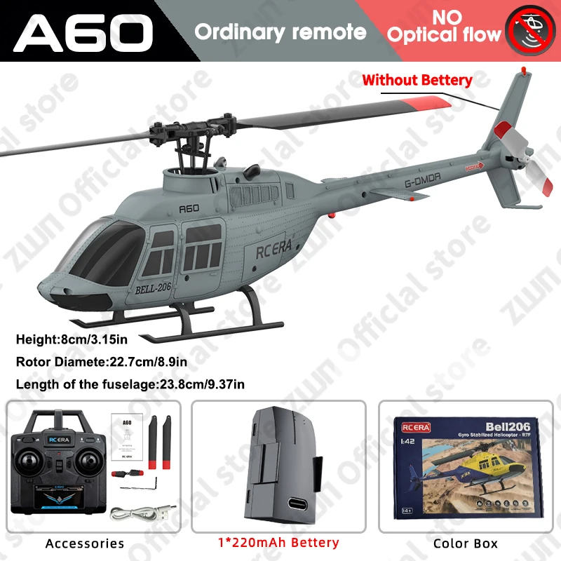 Helicóptero De Controle Remoto 2.4g Com Giroscópio De 6 Eixos E 4 Canais, Adequado Para Crianças E Adultos.