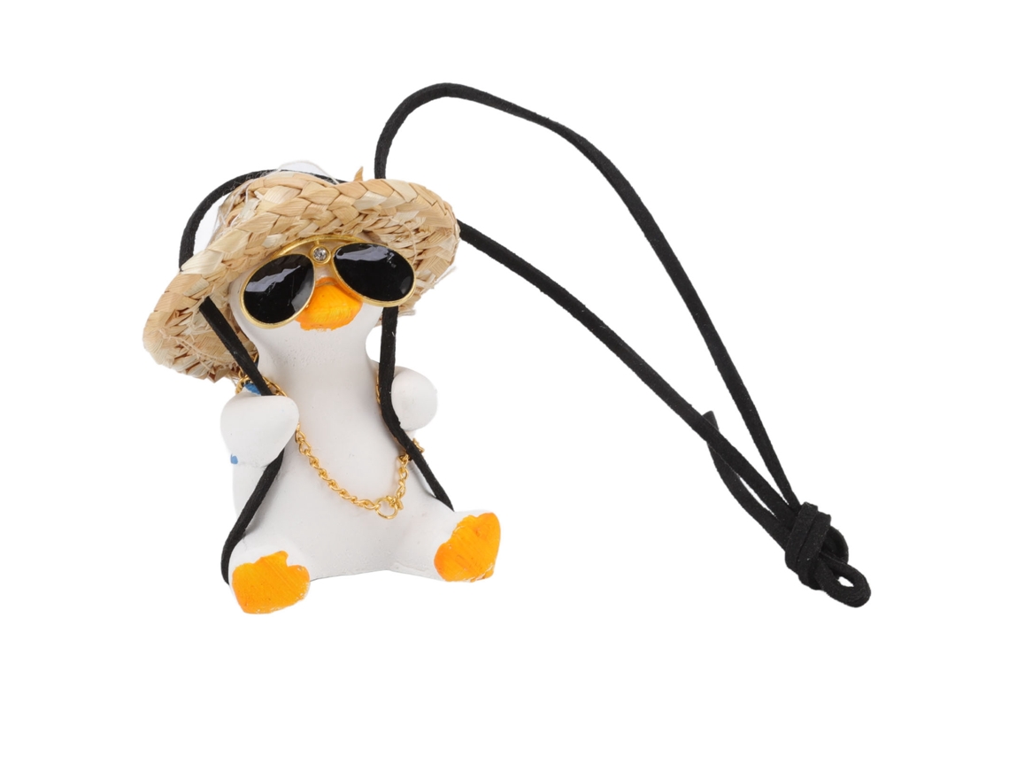 Pendiente Para Carro Pato Balanço Decoração Fofa Espelho Retrovisor Automóvel
