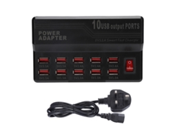 Aetheria carregador Inteligente Usb 10 Portas 12a Estação de Carregamento Rápido Hub de Energia 100 240v