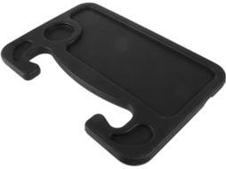 Tablet Portátil Grande Preto Para Volante De Carro Com Suporte Para Copos Seguro.