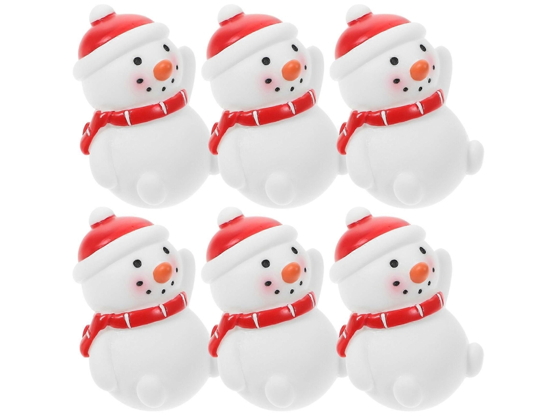 6 Bonecos De Boneco De Neve Para Decoração De Natal