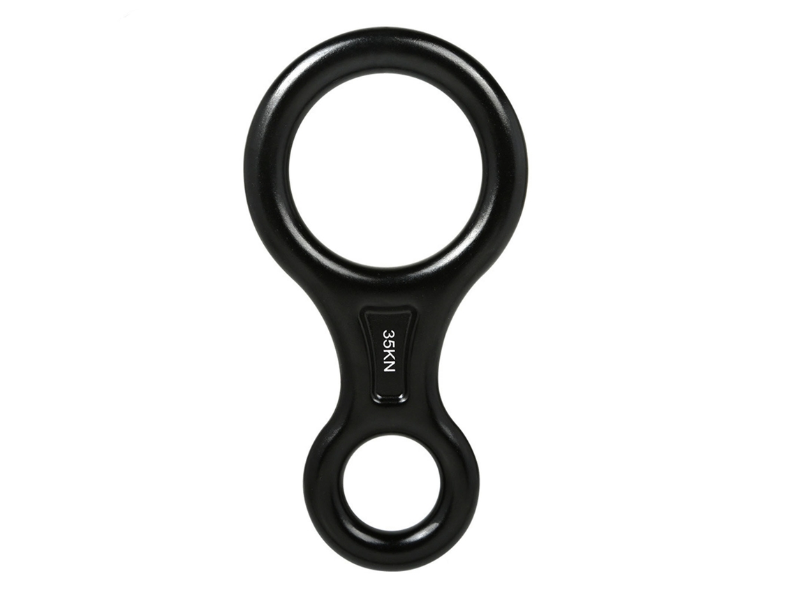 Descensor Figure 8 35kn Equipamento de Escalada Preto