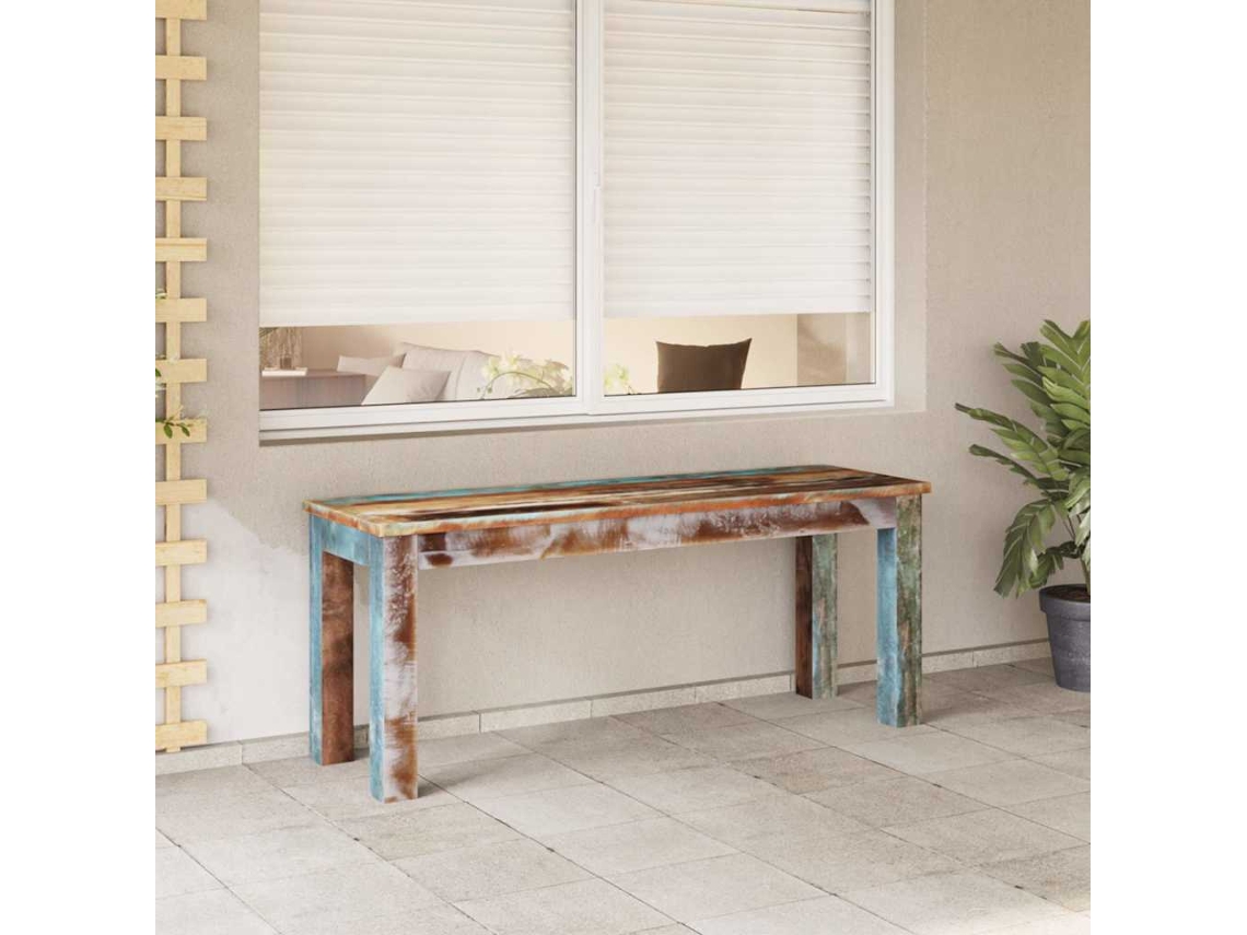 Vidaxl Banco 110x35x45 Cm Madeira Reciclada Maciça