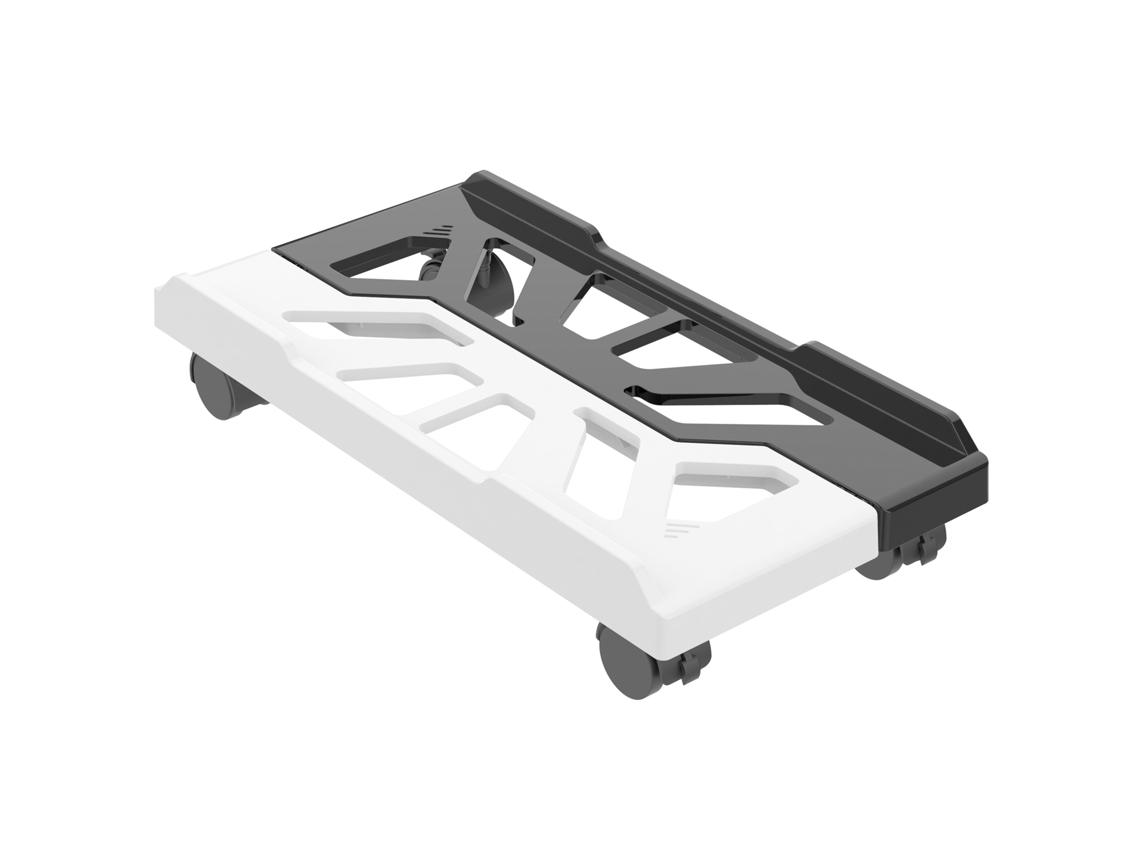 Suporte De Computador Móvel Ajustável Com Rodas E Suporte Para Cpu Sob A Mesa Para Escritório Em Casa