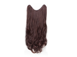 Aplique de cabelo sintético castanho escuro universal 2026 para mulheres