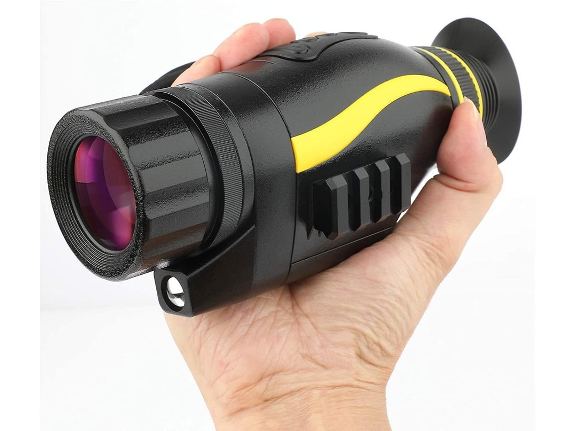 Monóculo Visão Noturna Digital 5x35 Óptico Ir 16gb Observação Caça Preto Bestvite