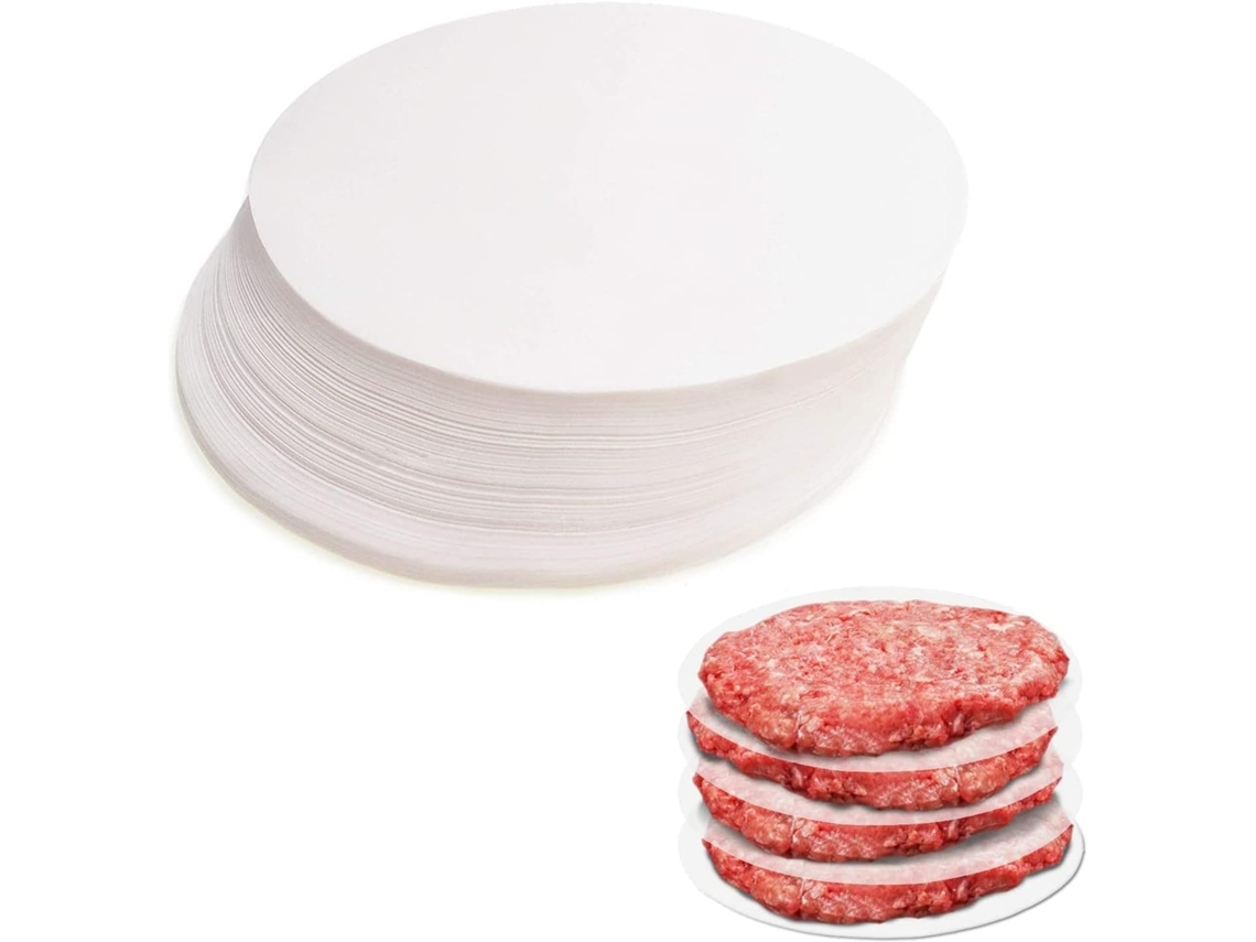 Papel Para Hambúrguer, Manteiga Redondo, Folhas De Antiaderente Hambúrgueres, Cheeseburgers E Hambúrgueres Perfeitos - Encerado Assar.