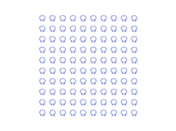 Anéis de Pé de Pomba 8mm LAXISCREED 100pcs Azul Escuro