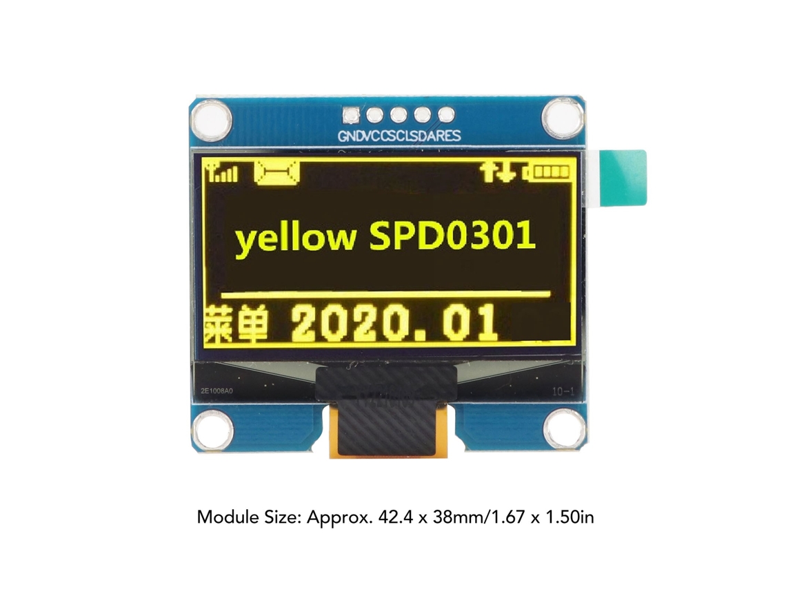 Módulo Display Oled 1.54 Polegadas 128x64 Spi Iic Ips