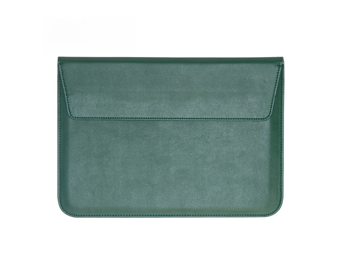 Capa para Portátil HEXINYIGJLY Pu 13.3" com suporte para Macbook Air A3240, M4, A2681, M2, A1466, A1369 Verde Escuro | HEXINYIGJLY