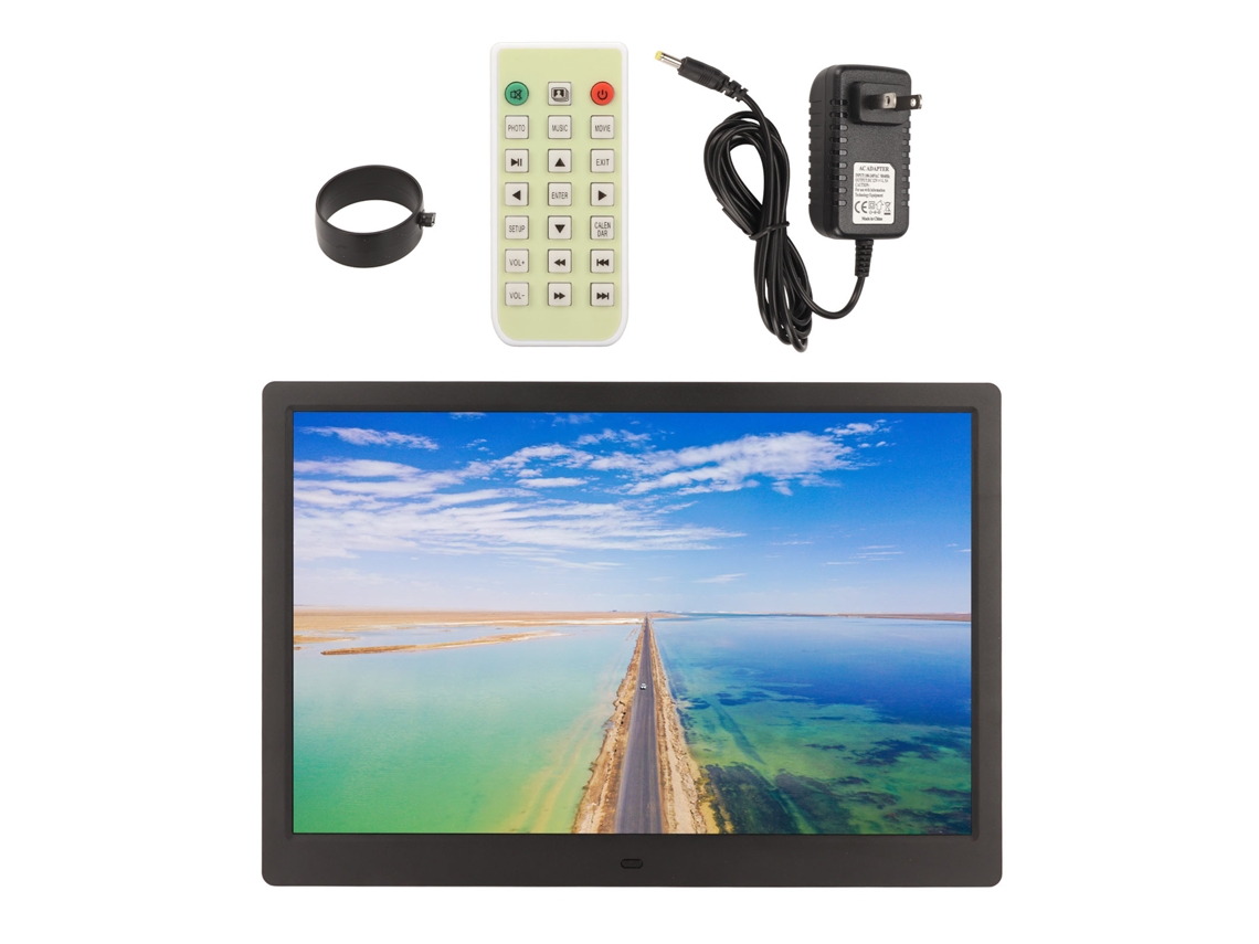Quadro de Fotos Digital com tela Hd EOOCOO (reprodução de vídeos, grande capacidade)