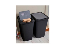 Balde de plástico reciclado de lixo verde VDC