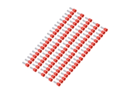 Conector De Solda Cobre Isolado 8awg 100pcs