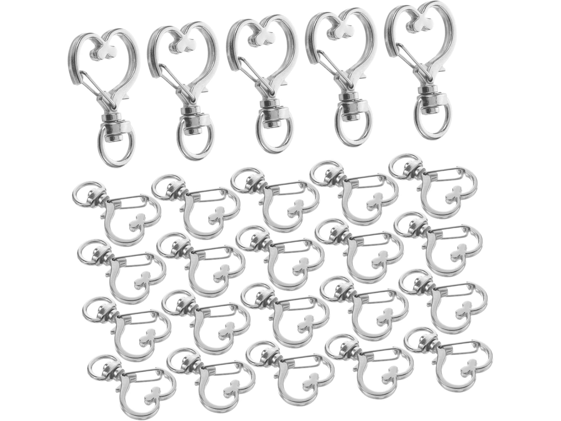 Conjunto De 50 Chaveiros Em Formato De Coração Para Decoração De Carro E Casa.
