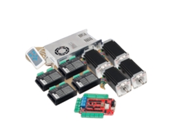 Kit De Controlador Cnc, Motores De Passo, Placa De Conexão, Kit De 4 Eixos