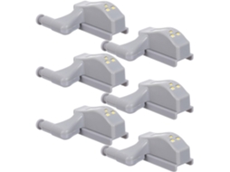 Conjunto de 6 Luzes Led para Dobradiças de Armários com Sensor Automático, Iluminação Interna Aconchegante. SFUSHOS