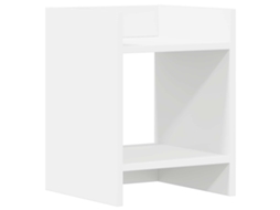 Conjunto 1 Suporte Para Plantas Vidaxl Branco Derivados De Madeira (30 X 30 X 40 Cm)