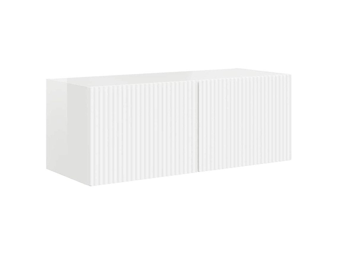 Armário de TV de Parede Branco Brilhante MAISON EXCLUSIVE (60x31x29.5 cm)
