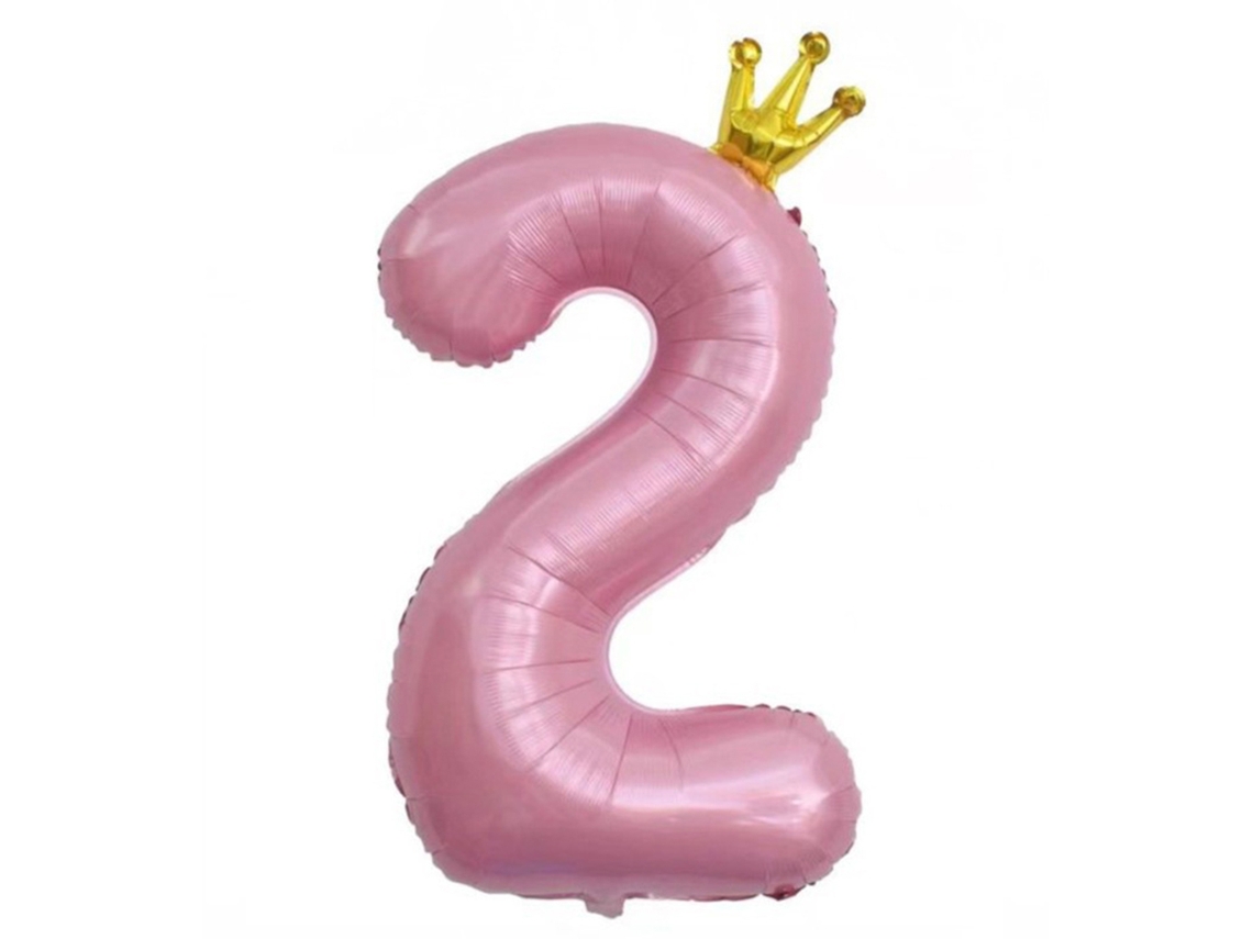 Balão De Folha Rosa Perolado Com Design De Coroa De 40 Polegadas Eoocoo