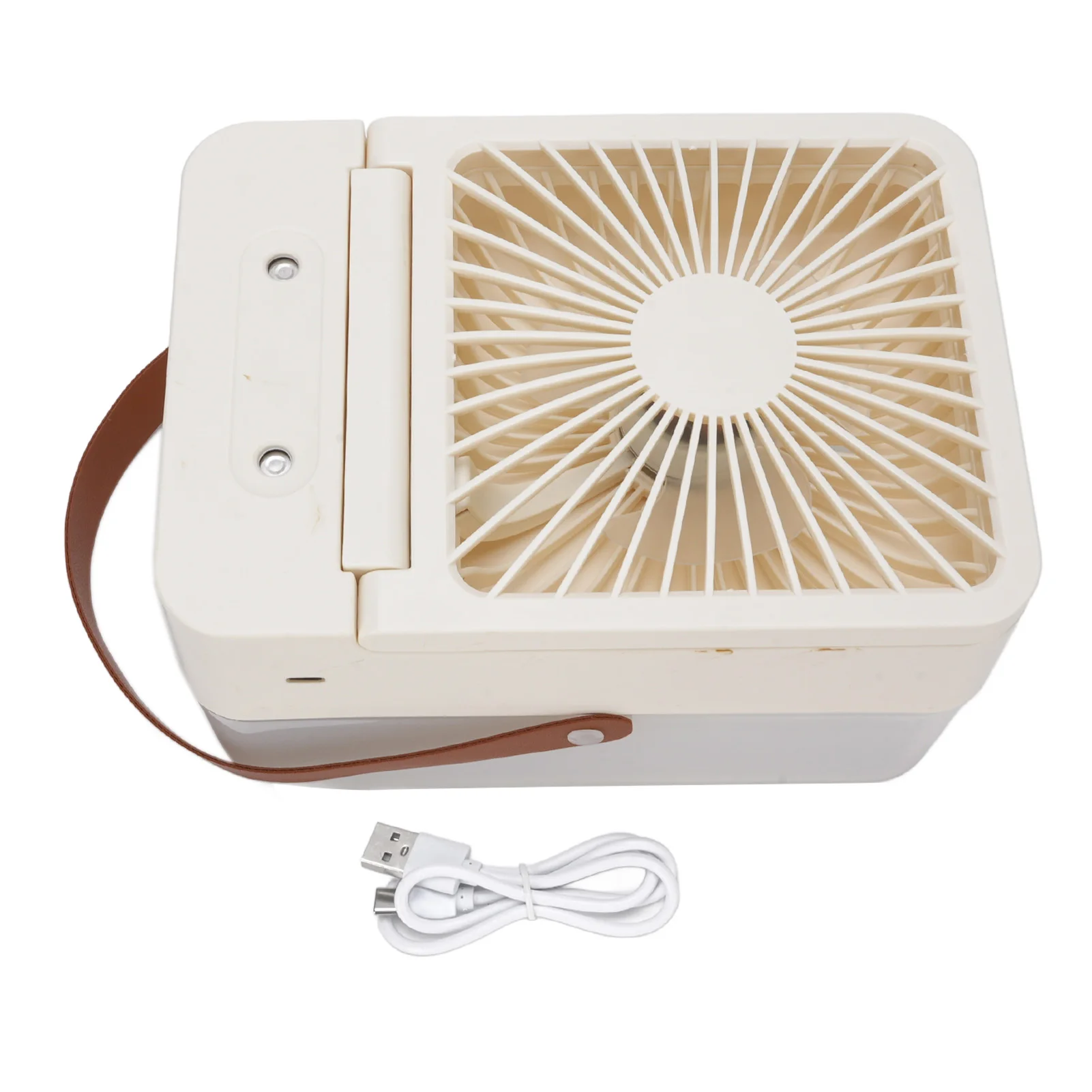 Umidificador de Mesa MDUG com Ventilador, Silencioso, Bateria, Reservatório 2,5L