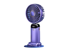 Mini Ventilador Portátil Para Uso Externo Com Suporte Para Bateria Dupla, 5 Velocidades, Para Atividades Ao Ar Livre, Em Ambientes Internos