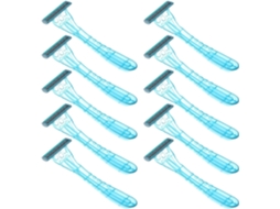 Conjunto De 20 Lâminas De Barbear Descartáveis Em Aço Inoxidável Para Rosto E Corpo, Barbeador Manual.