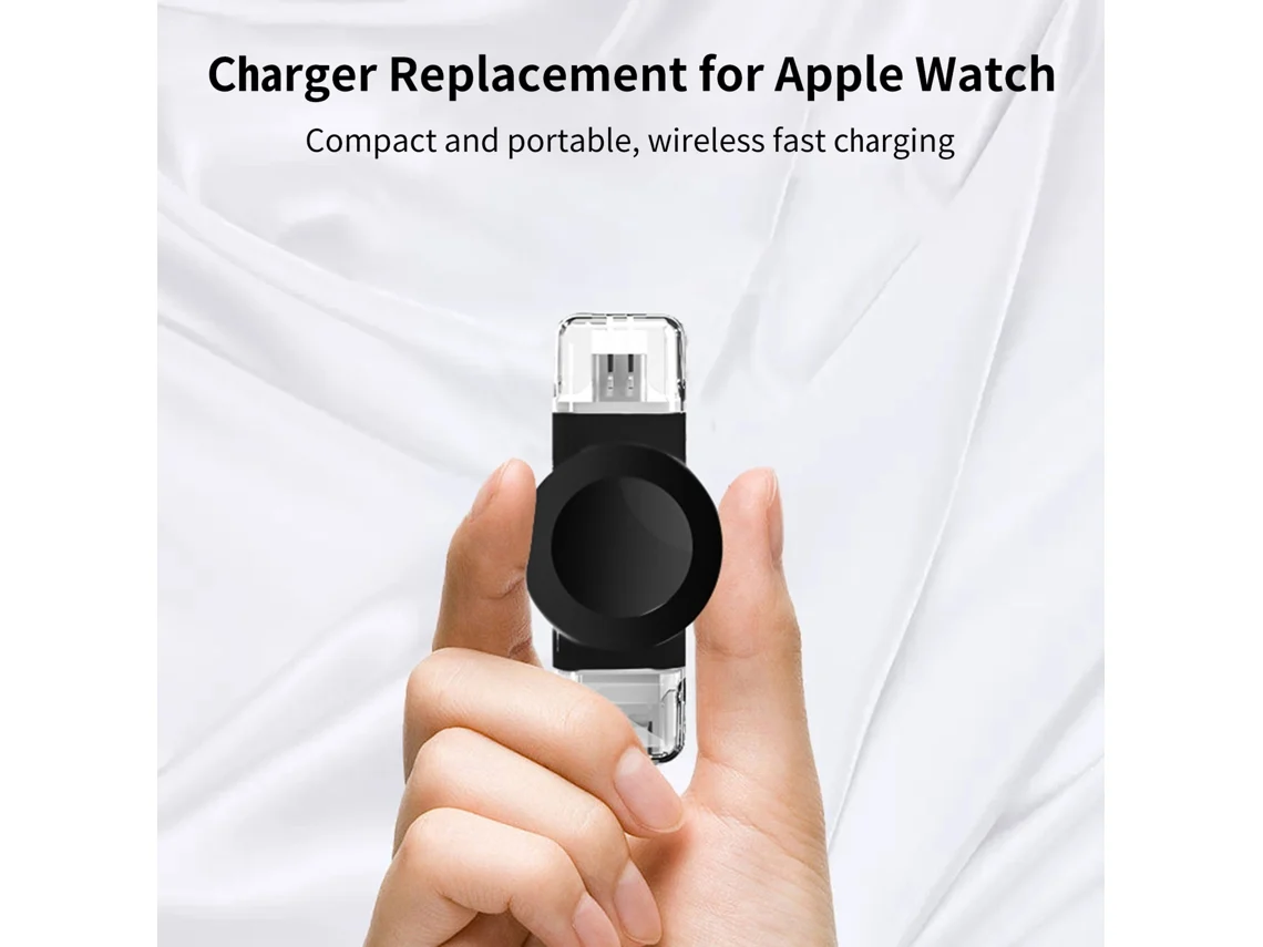 Aetheria carregador Sem Fio para Apple Watch Iwatch Ultra Series 8 7 Se 6 5 4 3 2 1 com Usb e Type c