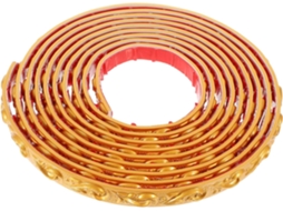 Moldura Autoadesiva Em Pvc Dourado, Rolo De 5m, Recortável