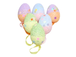 Ovo de Páscoa colorido em espuma para decoração e presente de festas LAXISCREED