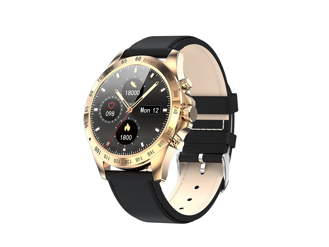 Smartwatch LW09 Monitor de Freqüência Cardíaca Impermeável Masculino Ip68 Fitness Preto