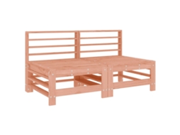 Garden Middle Sofa, Garden Middle Sofas Vidaxl Marrom Madeira De Douglas (n/a)