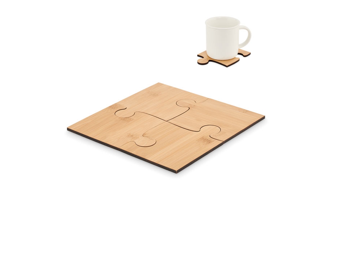 Set de 4 Posavasos Tipo Puzle MIDOCEAN